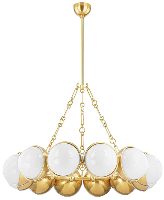 Corbett Althea 43In. Vintage Polished Brass 12 Lt. Chandelier