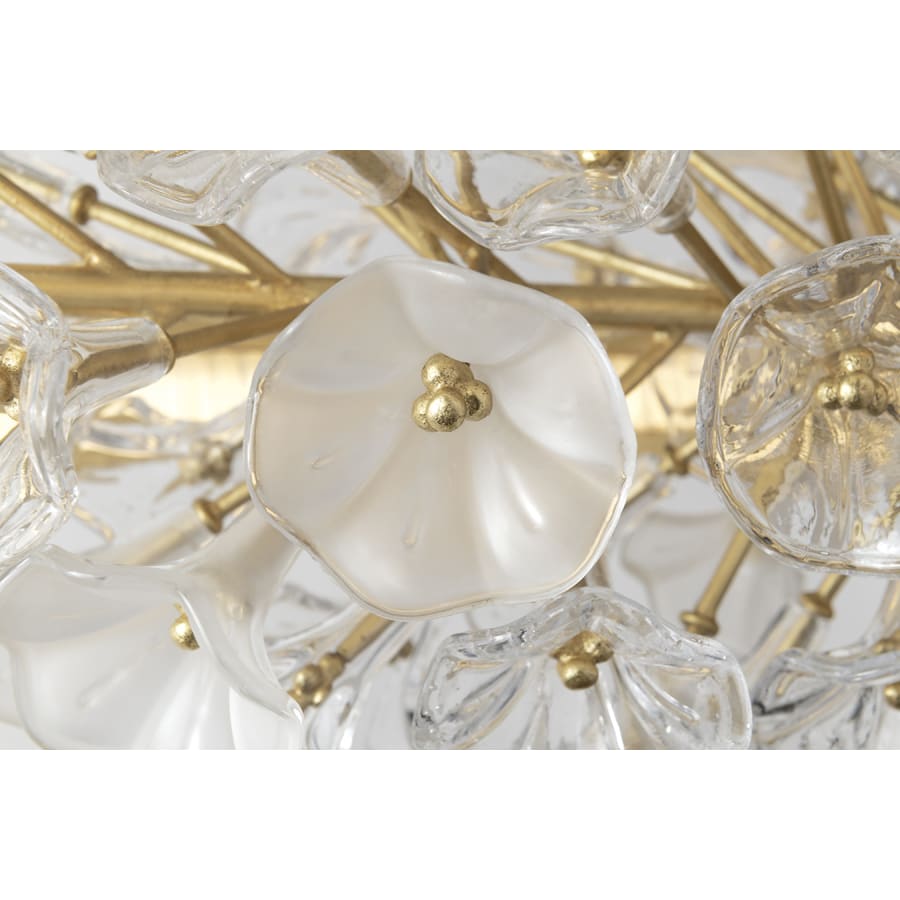 Corbett Lighting Jasmine 44" Wide LED Suspension Ring Chandelier with Flower Motif Centerpiece
