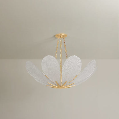 Corbett Lighting Galena 9 Light 34" Wide Pendant with Piastre Glass Shades