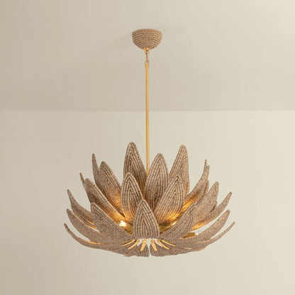 Corbett Lighting Varanasi 14 Light 30" Wide Pendant with Coco Bead Shades
