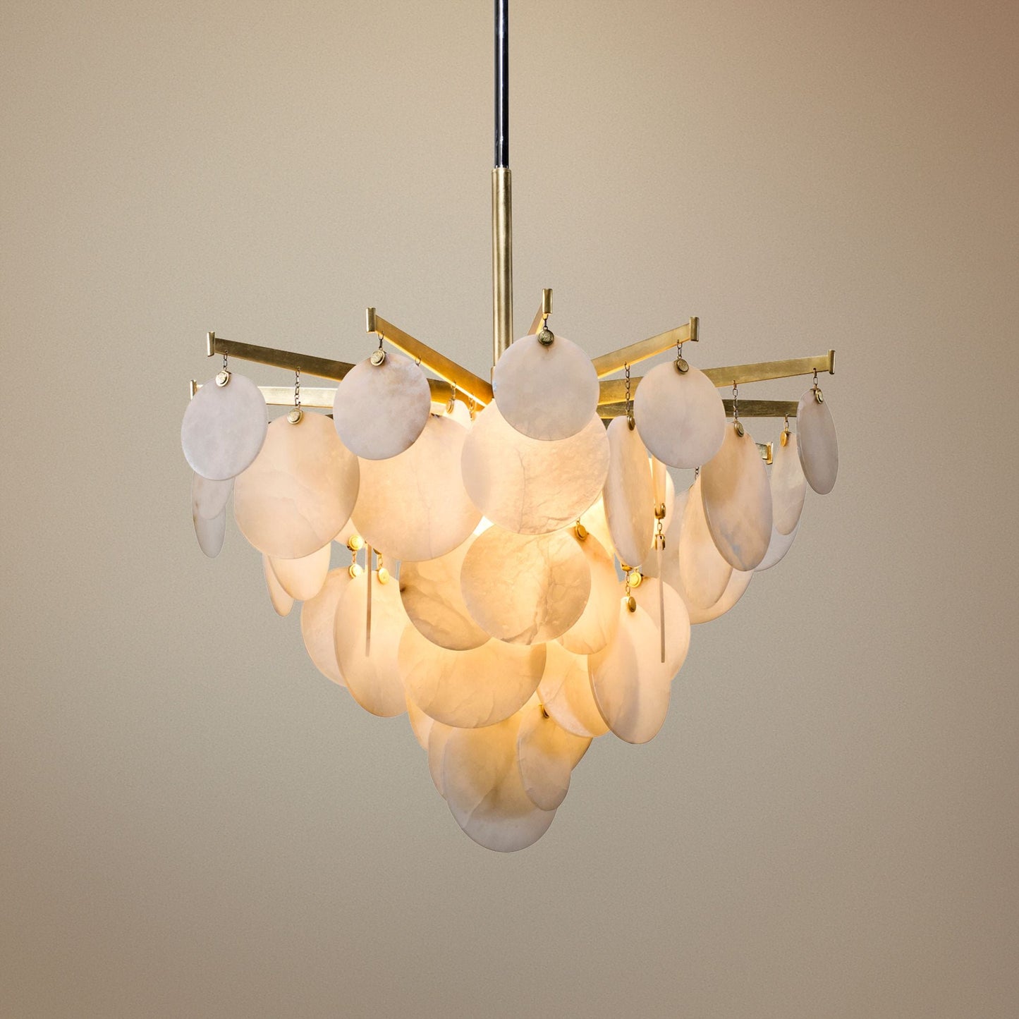 Corbett Serenity 34" Wide Gold Leaf LED Chandelier