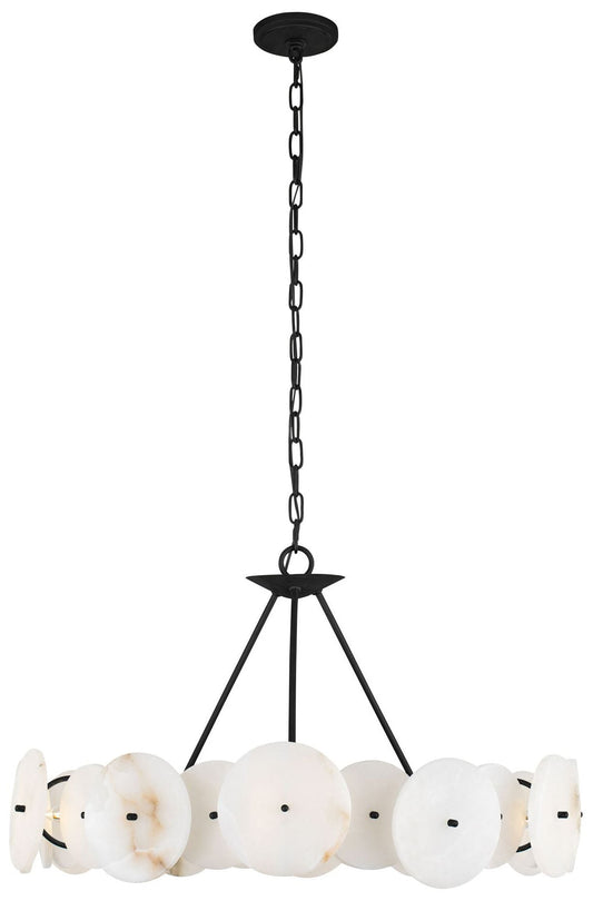 Cosmos 6-Lt Chandelier - Matte Black
