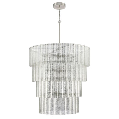 Craftmade Museo 4 Light 48" Wide Waterfall Chandelier with Water Glass Shades