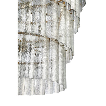 Craftmade Museo 4 Light 48" Wide Waterfall Chandelier with Water Glass Shades