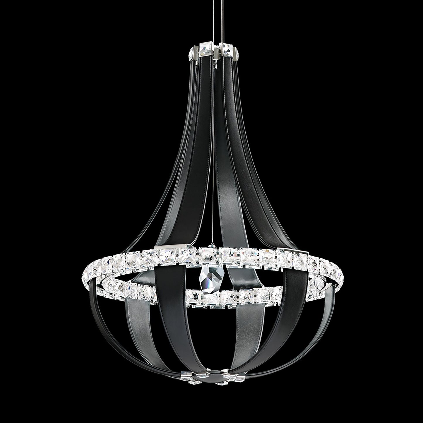 Crystal Empire LED 27"H x 20.5"W 12-Light Chandelier in Grizzly B