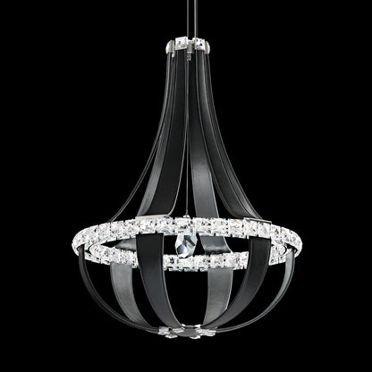 Crystal Empire LED 27"H x 20.5"W 12-Light Chandelier in Grizzly B