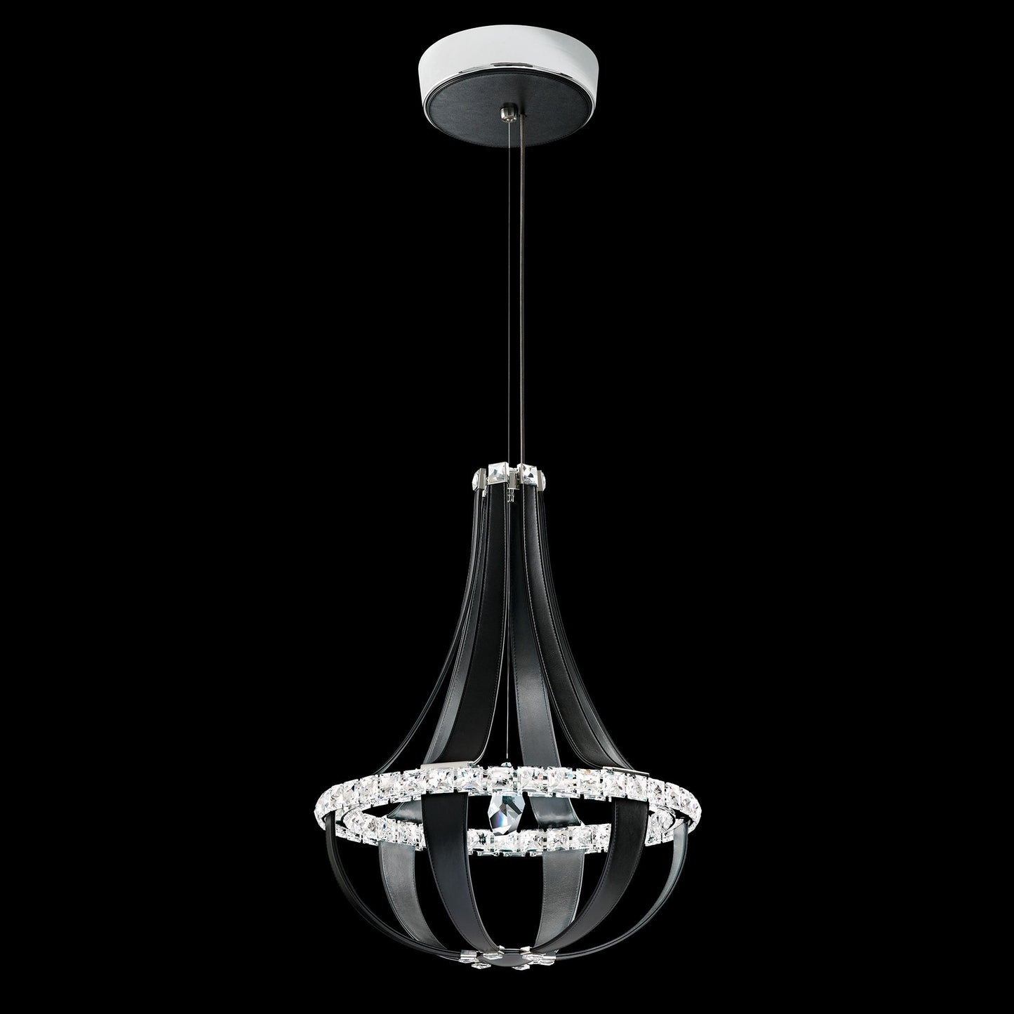 Crystal Empire LED 27"H x 20.5"W 12-Light Chandelier in Grizzly B