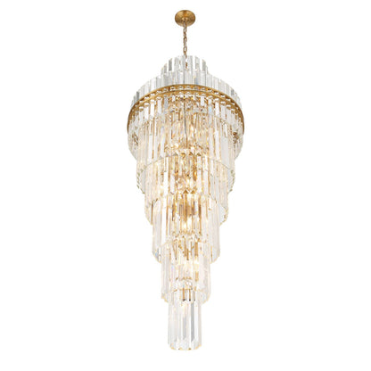 Crystorama Hayes 24" Wide Aged Brass Large Crystal Chandelier