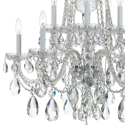 Crystorama Lighting Group Traditional Crystal 10 Light 32" Wide Crystal Chandelier with Swarovski Spectra Crystal Accents