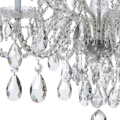 Crystorama Lighting Group Traditional Crystal 12 Light 38" Wide Crystal Chandelier with Swarovski Spectra Crystal Accents