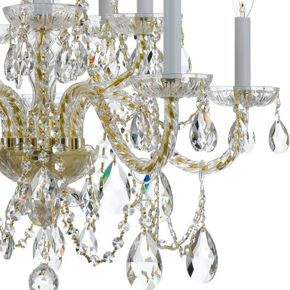 Crystorama Lighting Group Traditional Crystal 10 Light 26" Wide Crystal Chandelier with Swarovski Spectra Crystal Accents