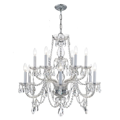 Crystorama Lighting Group Traditional Crystal 12 Light 31" Wide Crystal Chandelier with Swarovski Strass Crystal Accents