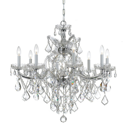 Crystorama Lighting Group Maria Theresa 9 Light 28" Wide Crystal Chandelier with Swarovski Spectra Crystal Accents