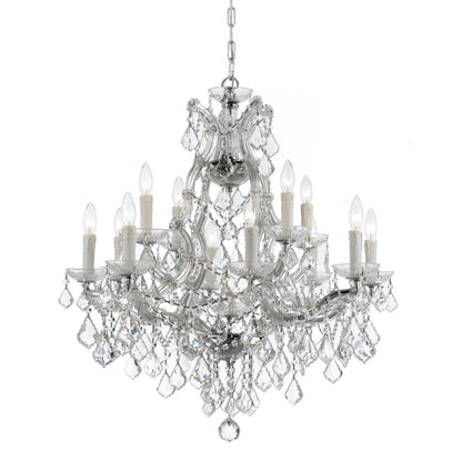 Crystorama Lighting Group Maria Theresa 13 Light 29" Wide Crystal Chandelier with Swarovski Strass Crystal Accents