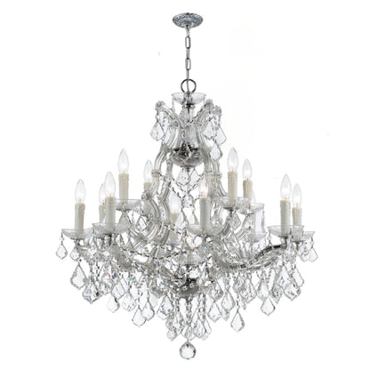 Crystorama Lighting Group Maria Theresa 13 Light 29" Wide Crystal Chandelier with Swarovski Strass Crystal Accents