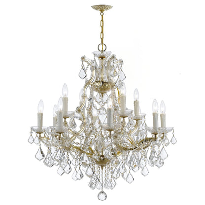 Crystorama Lighting Group Maria Theresa 13 Light 29" Wide Crystal Chandelier with Swarovski Spectra Crystal Accents