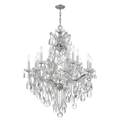 Crystorama Lighting Group Maria Theresa 13 Light 28" Wide Crystal Chandelier with Swarovski Spectra Crystal Accents