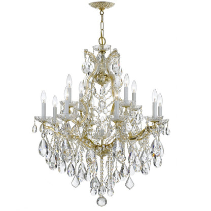 Crystorama Lighting Group Maria Theresa 13 Light 28" Wide Crystal Chandelier with Swarovski Spectra Crystal Accents