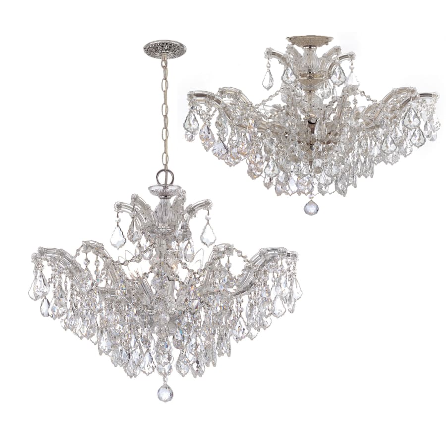 Crystorama Lighting Group Maria Theresa 6 Light 27" Wide Crystal Chandelier with Swarovski Strass Crystal Accents
