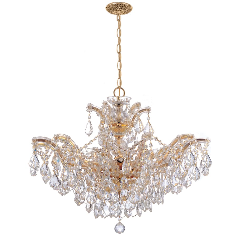 Crystorama Lighting Group Maria Theresa 6 Light 27" Wide Crystal Chandelier with Swarovski Strass Crystal Accents