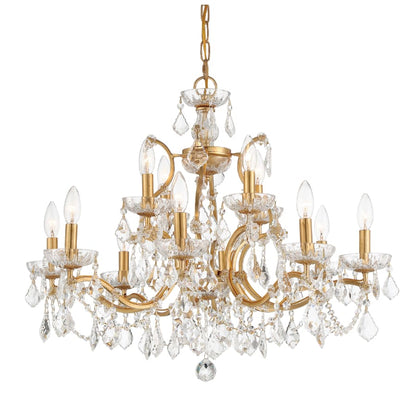Crystorama Lighting Group Filmore 12 Light 29" Wide Crystal Candle Style Chandelier