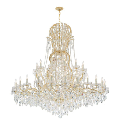 Crystorama Lighting Group Maria Theresa 37 Light 64" Wide Crystal Chandelier with Swarovski Spectra Crystal Accents