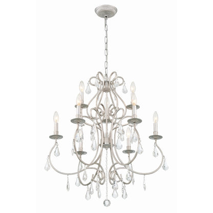 Crystorama Lighting Group Ashton 9 Light 26" Wide Crystal Chandelier with Swarovski Strass Crystal Accents