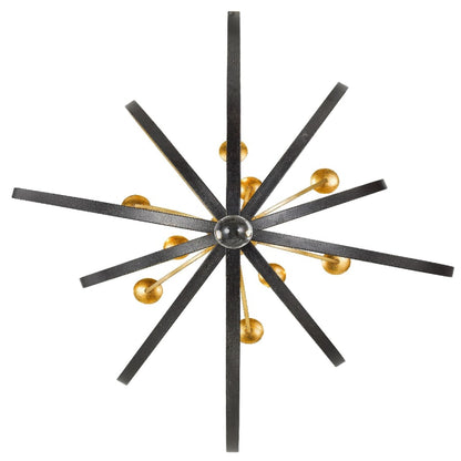 Crystorama Lighting Group Luna 9 Light 48" Wide Taper Candle Style Chandelier