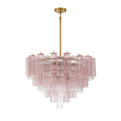 Crystorama Lighting Group Addis 16 Light 32" Wide Chandelier with Spring Tronchi Glass