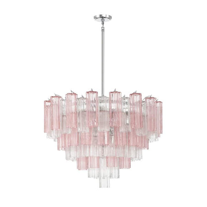 Crystorama Lighting Group Addis 16 Light 32" Wide Chandelier with Spring Tronchi Glass