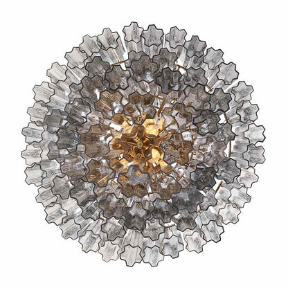 Crystorama Lighting Group Addis 20 Light 32" Wide Chandelier with Smoke Tronchi Glass