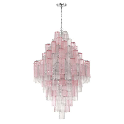 Crystorama Lighting Group Addis 20 Light 32" Wide Chandelier with Spring Tronchi Glass
