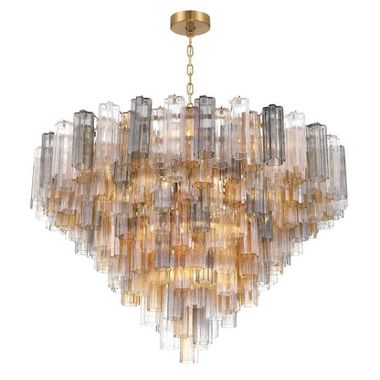 Crystorama Lighting Group Addis 28 Light 49" Wide Waterfall Chandelier