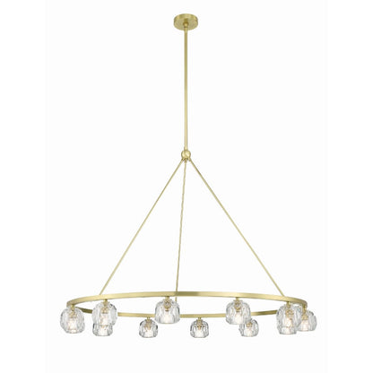 Crystorama Lighting Group Aragon 12 Light 48" Wide LED Crystal Ring Chandelier