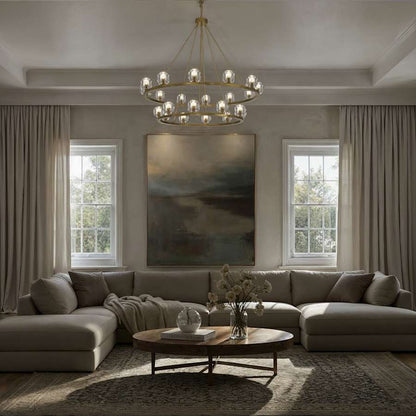 Crystorama Lighting Group Aragon 22 Light 48" Wide LED Chandelier