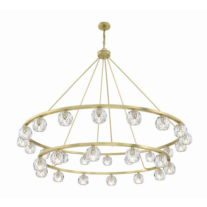 Crystorama Lighting Group Aragon 30 Light 60" Wide LED Crystal Ring Chandelier