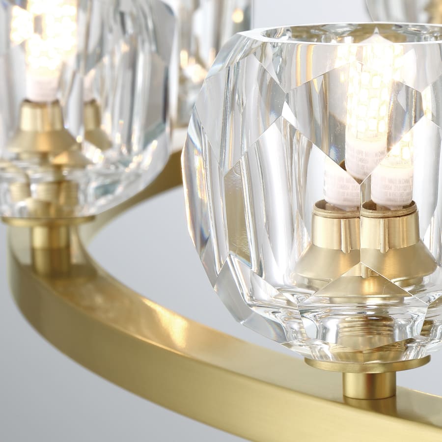 Crystorama Lighting Group Aragon 30 Light 60" Wide LED Crystal Ring Chandelier
