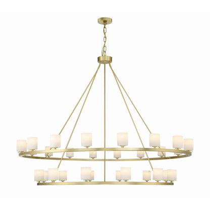 Crystorama Lighting Group Aragon 30 Light 59" Wide LED Ring Chandelier