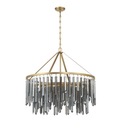 Crystorama Lighting Group Gemma 9 Light 32" Wide Drum Chandelier