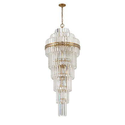 Crystorama Lighting Group Hayes 31 Light 24" Wide Crystal Waterfall Chandelier