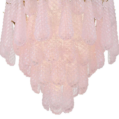 Crystorama Lighting Group Ollie 16 Light 26" Wide Waterfall Chandelier with Textured Sand Glass Shade
