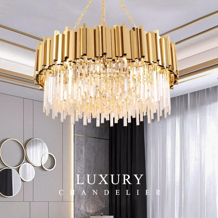 Gio Collection 40" Crystal ChandelierBy MORSALE