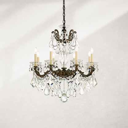 Schonbek 5073-76S 8 Light Crystal Chandelier, Heirloom BronzeBy Schonbek