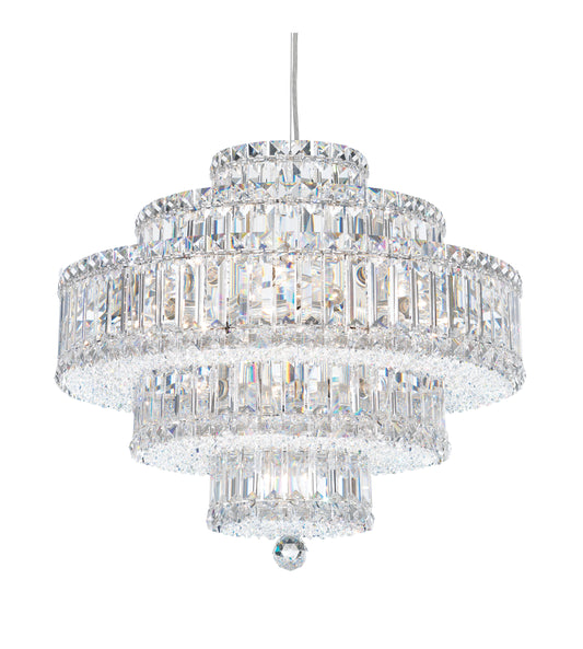 Plaza 22 Light Pendant Staless Steel Clear Crystals From SwarovskiBy Schonbek