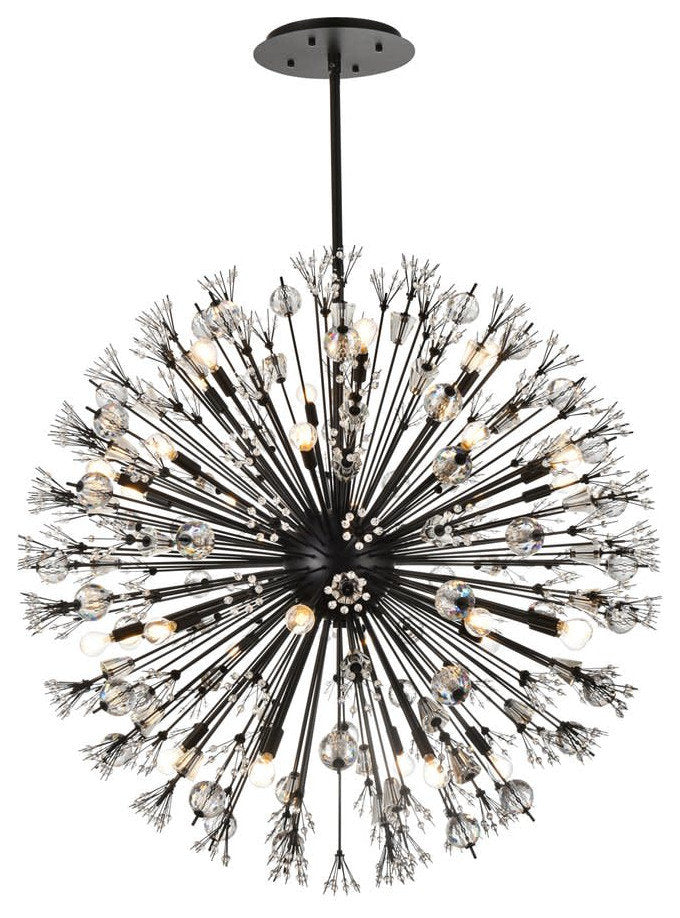 Elegant Lighting 2500D44 Vera 32 Light 44"W Crystal Sputnik - GoldBy Elegant Furniture & Lighting