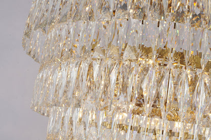 32"D 39-Light Gold Crystal ChandelierBy Design Living