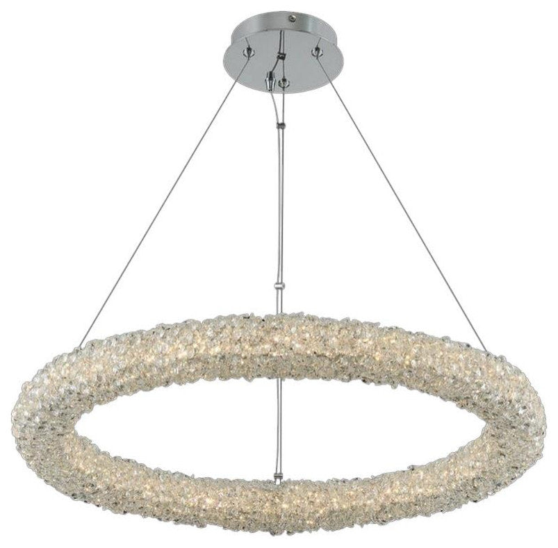 Contemporary Chrome 26" LED PendantBy KALCO LIGHTING