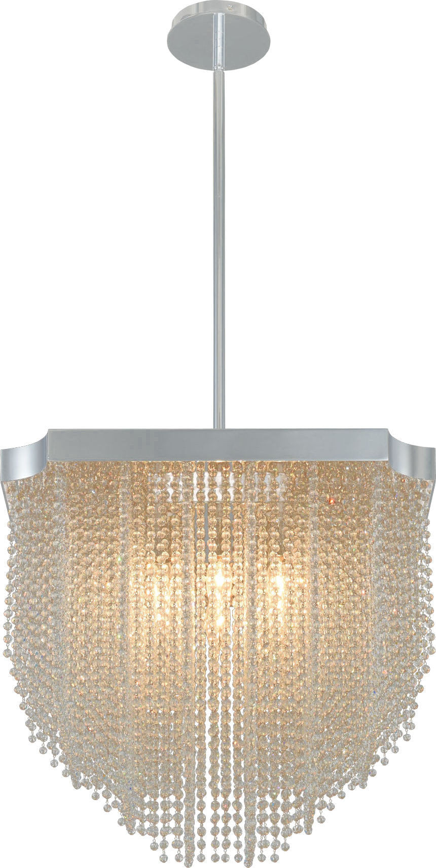 Tenda Pendant, Chrome, 20"By KALCO LIGHTING
