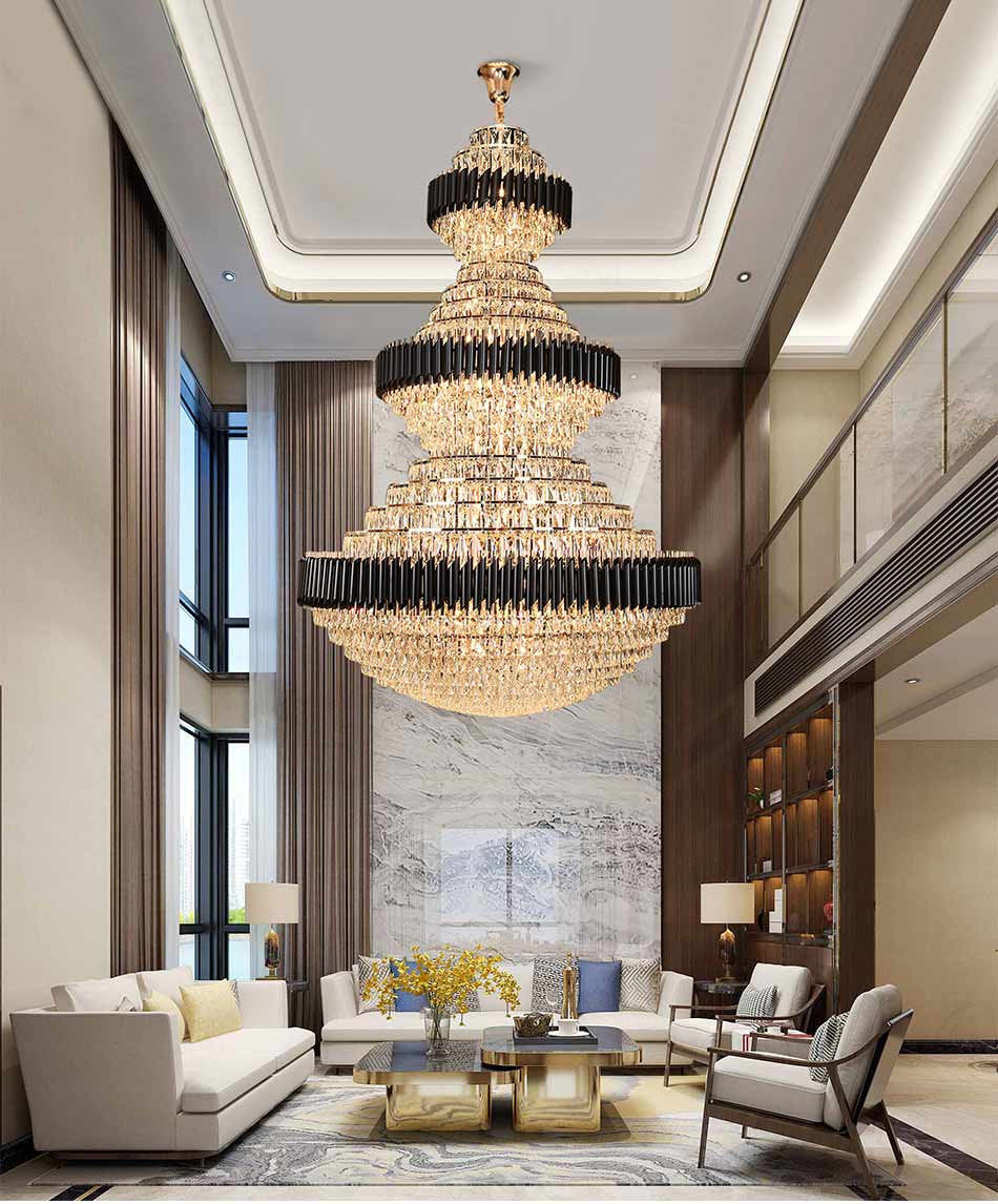 Arenzano | Grand Luxurious Multi-level Crystal Chandelier, 47.2''By Miron Demid LLC