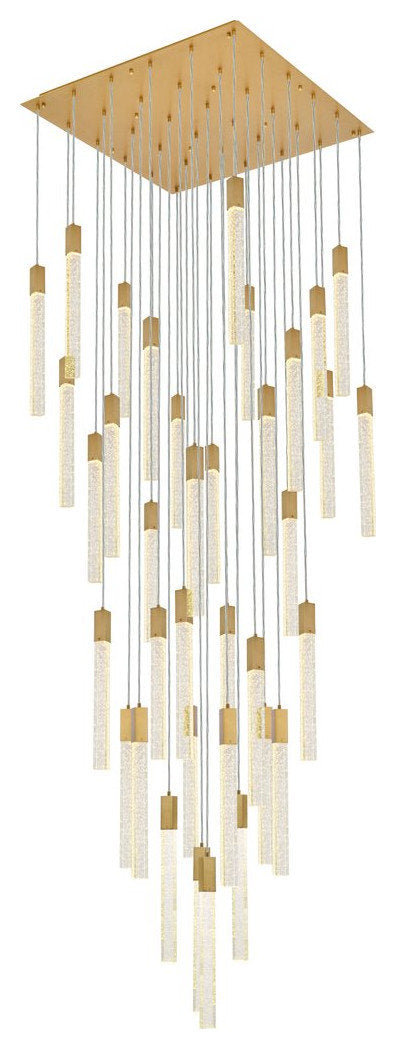 Elegant Lighting 2066G42SG Weston 36 lights pendant in satin goldBy Elegant Furniture & Lighting